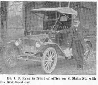 Service Record of Dr. John J. Fyke